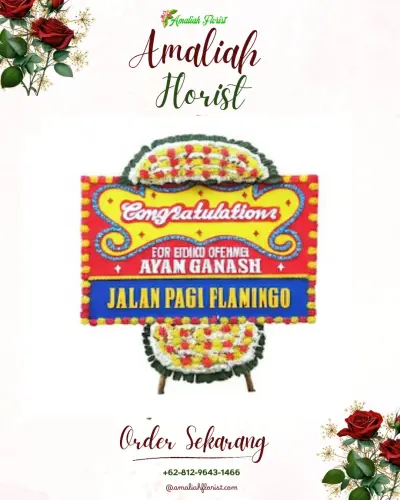 Bunga Papan Congratulation di Pemurus Baru